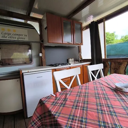 Large Camper In The Olive Grove Kemping