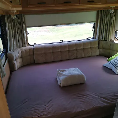 Large Camper In The Olive Grove Campsite