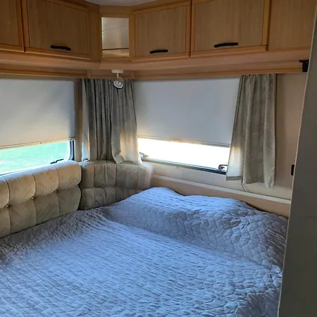 Large Camper In The Olive Grove Campsite