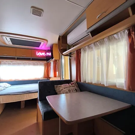 Camping Large Camper In The Olive Grove